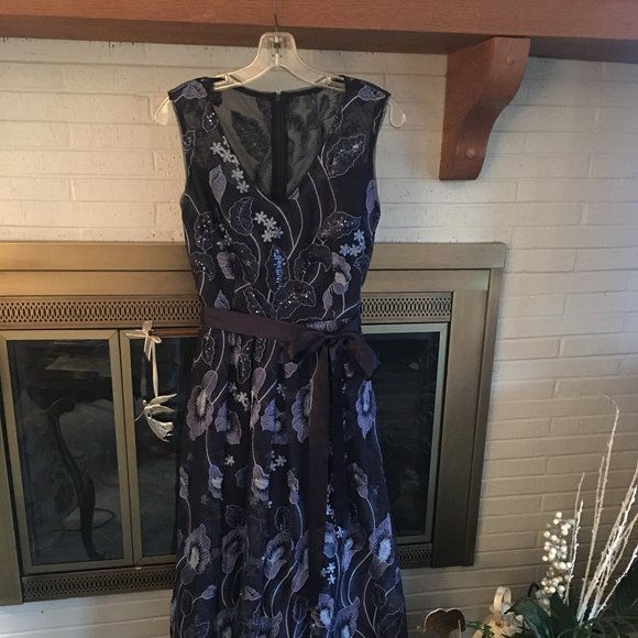 R&M Richards Dresses & Skirts - Blue Sequence Evening Gown